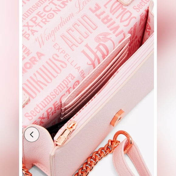 Loungefly Harry Potter Elderwand Blush/Rose Gold Crossbody Purse - Picture 3 of 6